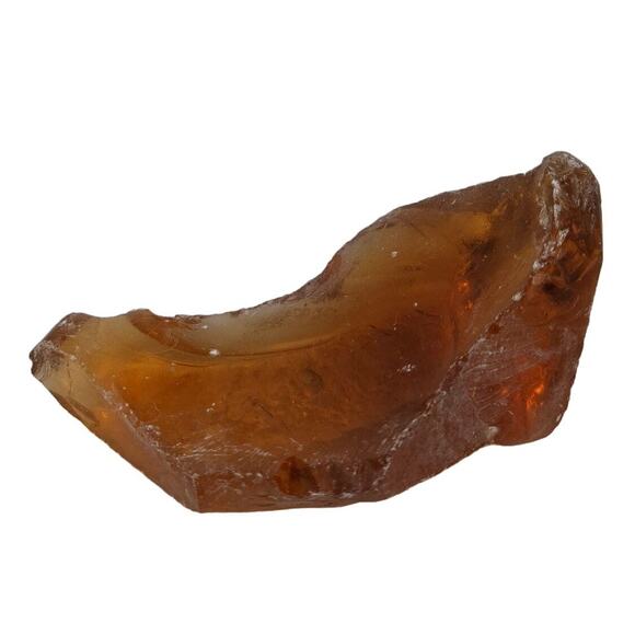 Amber Art Glass Cullet Translucent Slag Glass Suncatcher #5XL201 - Picture 2 of 6